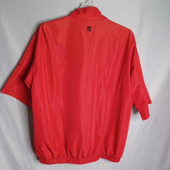 DryJoy by FootJoy Golf Jacket Mens Large Red Pullover Water Resist Regatta Bay - Picture 2 of 12